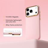 ABEEL iPhone 18 Pro Max / 17 Pro Max Hårdt Soft-Touch Plast Bagside Cover - MagSafe Kompatibel - Lyserød