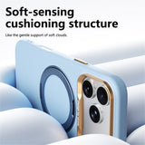 ABEEL iPhone 17 Pro / 18 Pro Hårdt Soft-Touch Plast Bagside Cover m. Kickstand - MagSafe Kompatibel - Sort