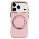 ABEEL iPhone 17 Pro Max / 18 Pro Max Hårdt Soft-Touch Plast Bagside Cover m. Kickstand - MagSafe Kompatibel - Lyserød