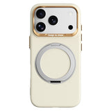 ABEEL iPhone 17 Pro Max / 18 Pro Max Hårdt Soft-Touch Plast Bagside Cover m. Kickstand - MagSafe Kompatibel - Gul