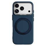 ABEEL iPhone 17 Pro Max / 18 Pro Max Hårdt Soft-Touch Plast Bagside Cover m. Kickstand - MagSafe Kompatibel - Mørkeblå