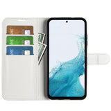 Samsung Galaxy A54 (5G) PU Litchi Læder Flip Cover m. Pung - Hvid