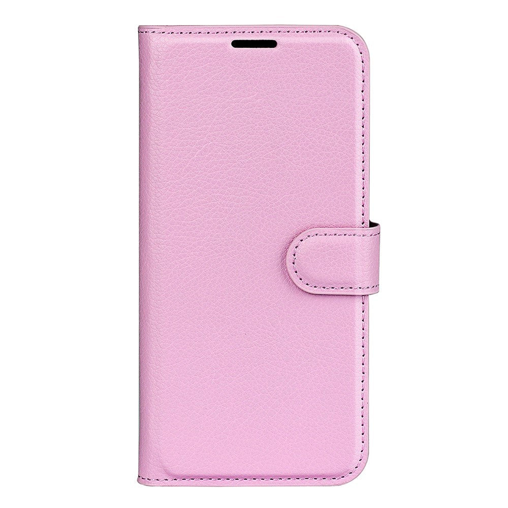 Samsung Galaxy A54 (5G) PU Litchi Læder Flip Cover m. Pung - Blush Pink