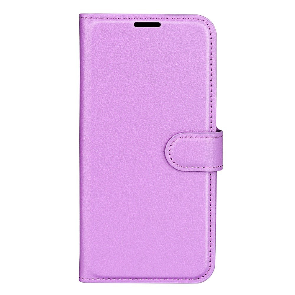 Samsung Galaxy A54 (5G) PU Litchi Læder Flip Cover m. Pung - Lilla