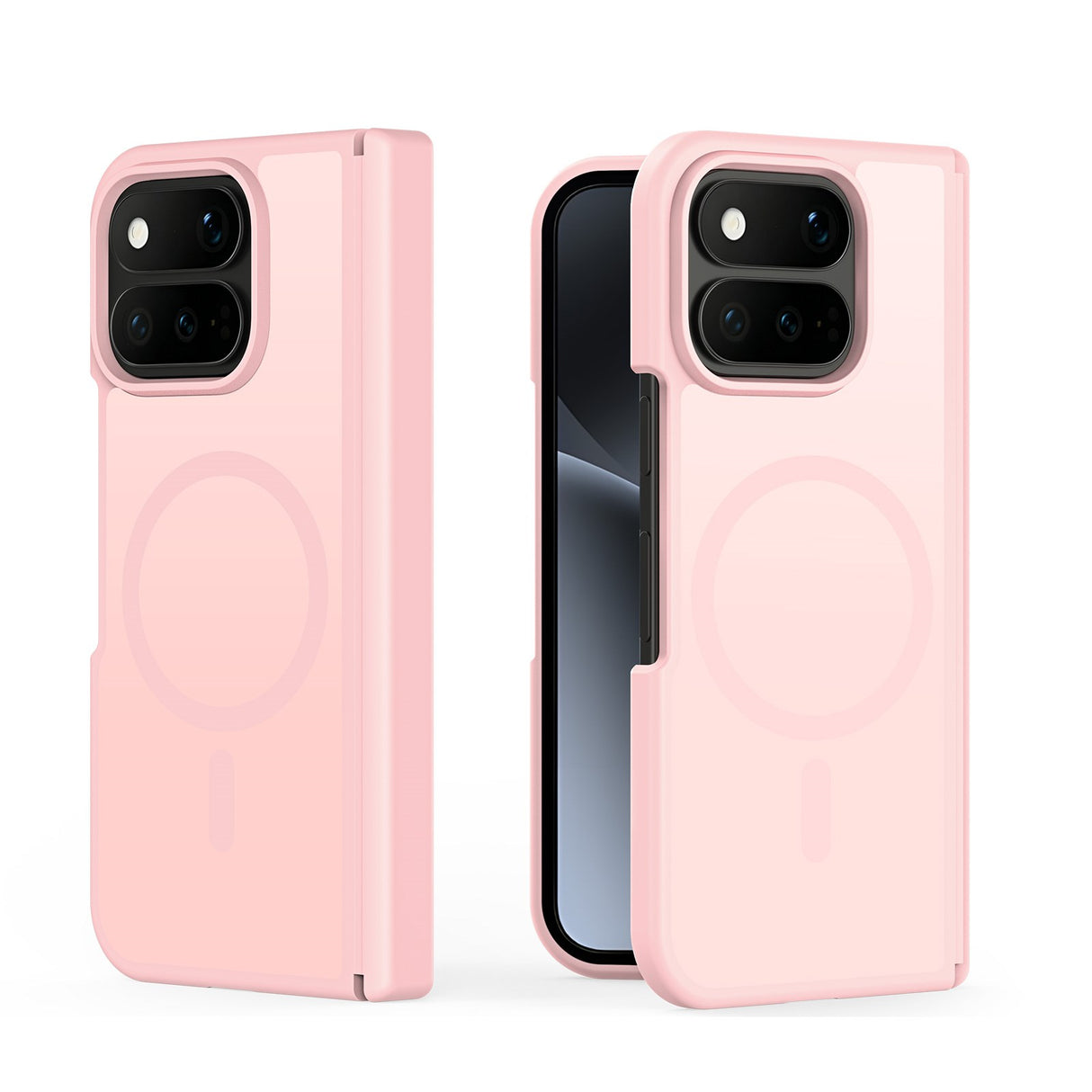 Google Pixel 11 Pro Fold DUX DUCIS Mat Hybrid Mobilcover - MagSafe Kompatibel - Lyserød
