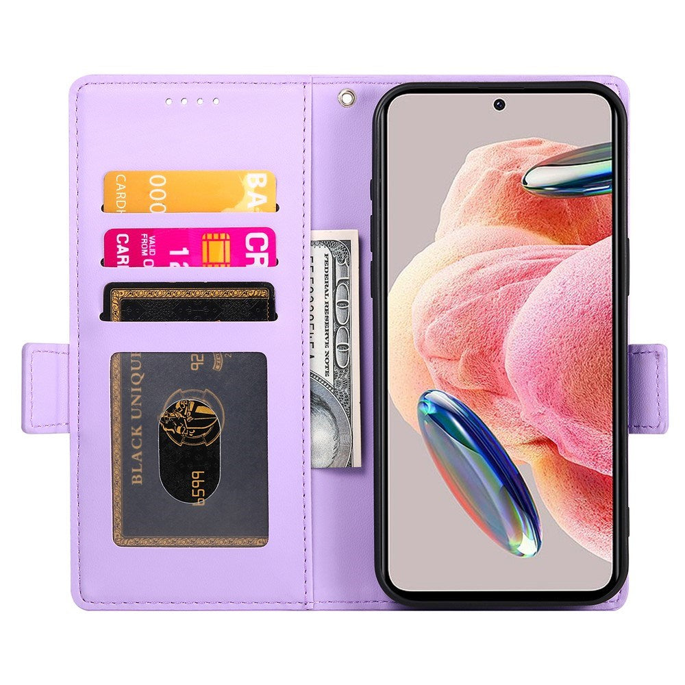 OPPO Reno16 F (5G) EIDERWOOD Kunstlæder Flipcover m. Indbygget Kortholder - Lilla