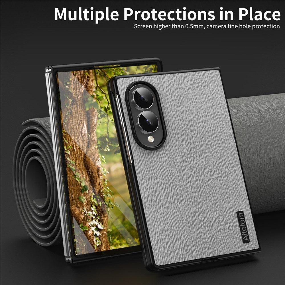 Samsung Galaxy Z Fold8 EIDERWOOD Hybrid Mobilcover m. Trætekstur - Grå