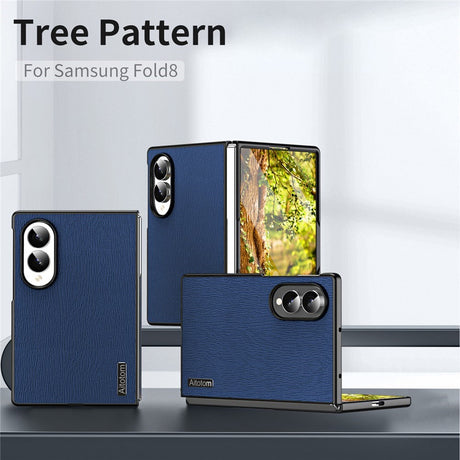 Samsung Galaxy Z Fold8 EIDERWOOD Hybrid Mobilcover m. Trætekstur - Blå
