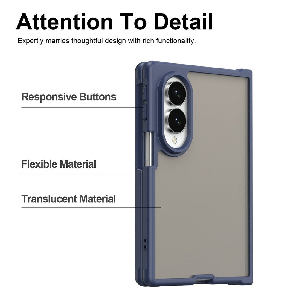 Samsung Galaxy Z Fold8 EIDERWOOD Mat Hybrid Mobilcover - Mørkeblå