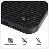 Google Pixel 11 Pro ABEEL Hybrid Mobilcover m. Karbonfibretekstur - Sort / Blå
