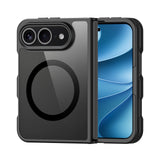 DUX DUCIS Aimo Series iPhone Fold Hybrid Mobilcover - MagSafe Kompatibel - Gennemsigtig / Sort