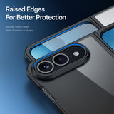 DUX DUCIS Aimo Series iPhone Fold Hybrid Mobilcover - Gennemsigtig / Sort
