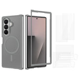 Samsung Galaxy Z Fold8 Ultra EIDERWOOD Hybrid Mobilcover inkl. Skærmbeskyttelsessæt - Grå / Gennemsigtig
