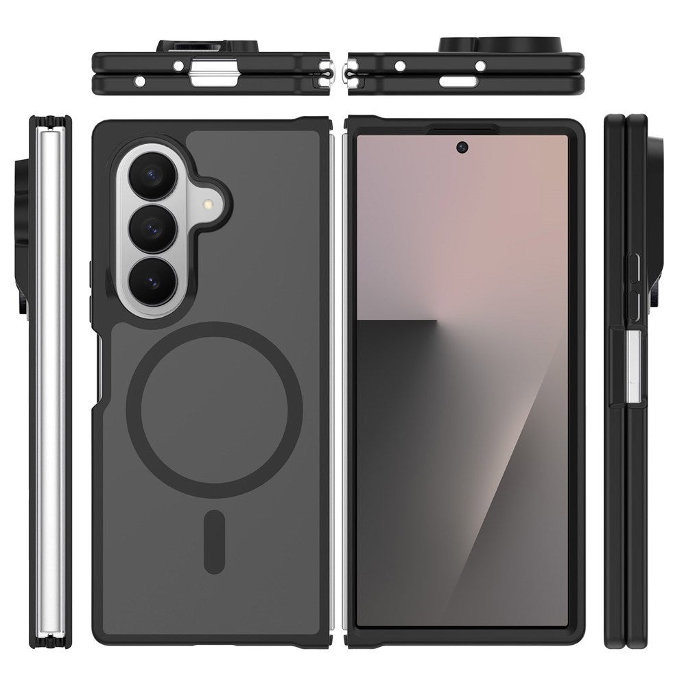 Samsung Galaxy Z Fold8 Ultra EIDERWOOD Hybrid Mobilcover inkl. Skærmbeskyttelsessæt - Grå / Gennemsigtig