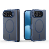 DUX DUCIS Yind Series iPhone Fold Hybrid Bagside Cover - MagSafe Kompatibel -  Blå