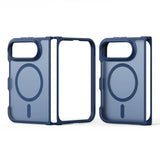 DUX DUCIS Yind Series iPhone Fold Hybrid Bagside Cover - MagSafe Kompatibel -  Blå