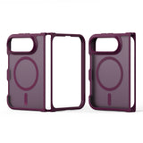 DUX DUCIS Yind Series iPhone Fold Hybrid Bagside Cover - MagSafe Kompatibel - Mat Rød