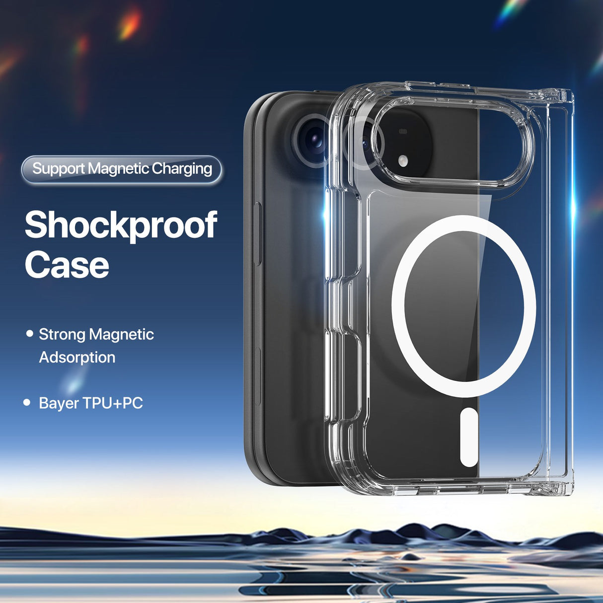 DUX DUCIS iPhone Duo Clin Series Hybrid Mobilcover - MagSafe Kompatibel - Gennemsigtig