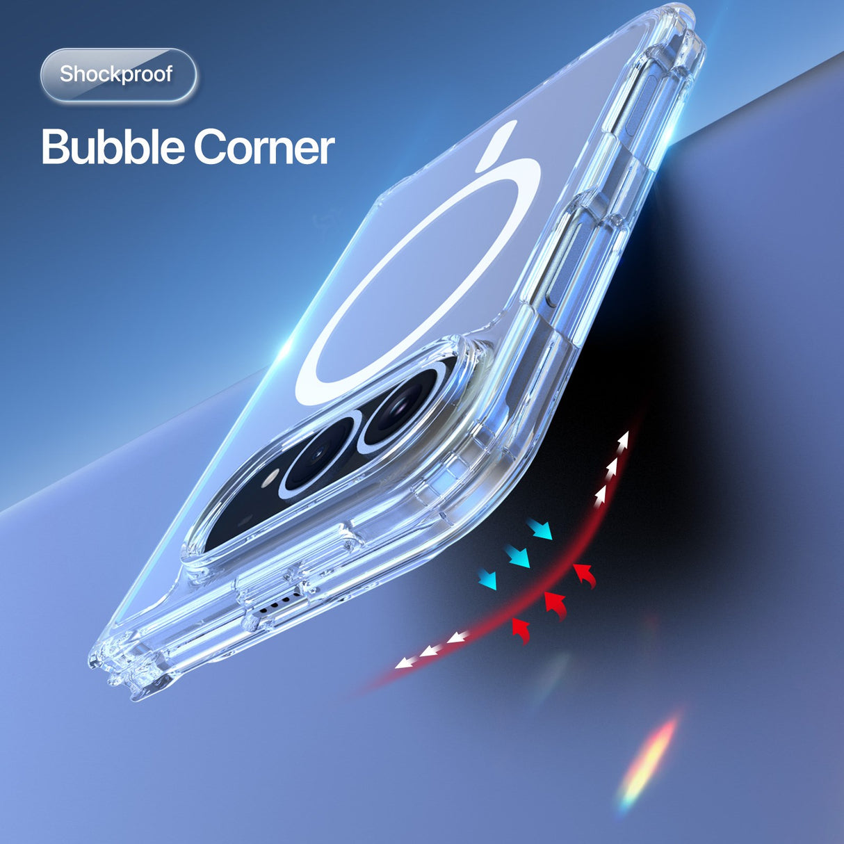 DUX DUCIS iPhone Duo Clin Series Hybrid Mobilcover - MagSafe Kompatibel - Gennemsigtig