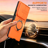 Samsung Galaxy Z Fold8 Ultra / Fold7 EIDERWOOD Hybrid Cover - 360° Roterbar Kickstand - Kameraslider - MagSafe Kompatibel - Orange
