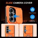Samsung Galaxy Z Fold8 Ultra / Fold7 EIDERWOOD Hybrid Cover - 360° Roterbar Kickstand - Kameraslider - MagSafe Kompatibel - Orange