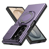 Samsung Galaxy Z Fold8 Ultra / Fold7 EIDERWOOD Hybrid Cover - 360° Roterbar Kickstand - Kameraslider - MagSafe Kompatibel - Lilla