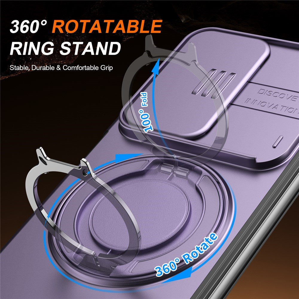 Samsung Galaxy Z Fold8 Ultra / Fold7 EIDERWOOD Hybrid Cover - 360° Roterbar Kickstand - Kameraslider - MagSafe Kompatibel - Lilla