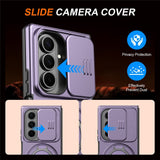 Samsung Galaxy Z Fold8 Ultra / Fold7 EIDERWOOD Hybrid Cover - 360° Roterbar Kickstand - Kameraslider - MagSafe Kompatibel - Lilla