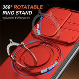 Samsung Galaxy Z Fold8 Ultra / Fold7 EIDERWOOD Hybrid Cover - 360° Roterbar Kickstand - Kameraslider - MagSafe Kompatibel - Rød