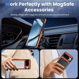Google Pixel 11 / 11 Pro EIDERWOOD Bagsidecover m. Karbonstruktur - MagSafe Kompatibel - Orange