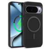 Google Pixel 11 Pro XL EIDERWOOD Bagsidecover m. Karbonstruktur - MagSafe Kompatibel - Sort