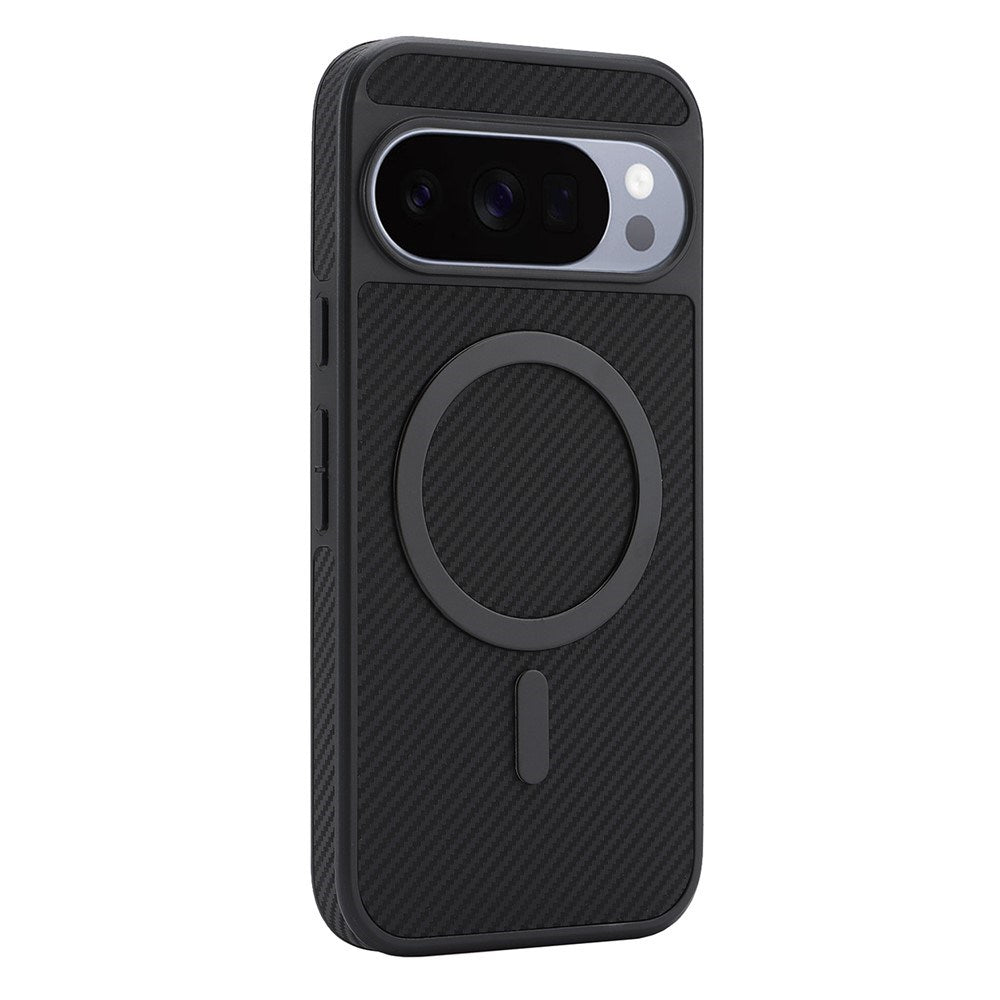 Google Pixel 11 Pro XL EIDERWOOD Bagsidecover m. Karbonstruktur - MagSafe Kompatibel - Sort