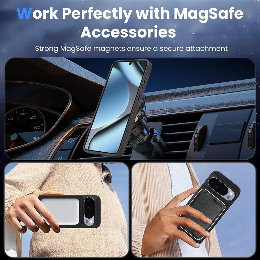 Google Pixel 11 Pro XL EIDERWOOD Bagsidecover m. Karbonstruktur - MagSafe Kompatibel - Sort