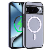 Google Pixel 11 Pro XL EIDERWOOD Bagsidecover m. Karbonstruktur - MagSafe Kompatibel - Lilla