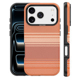 iPhone 18 Pro EIDERWOOD Mobilcover m. Mønstret Kunstlæderbagside - MagSafe Kompatibel - Orange