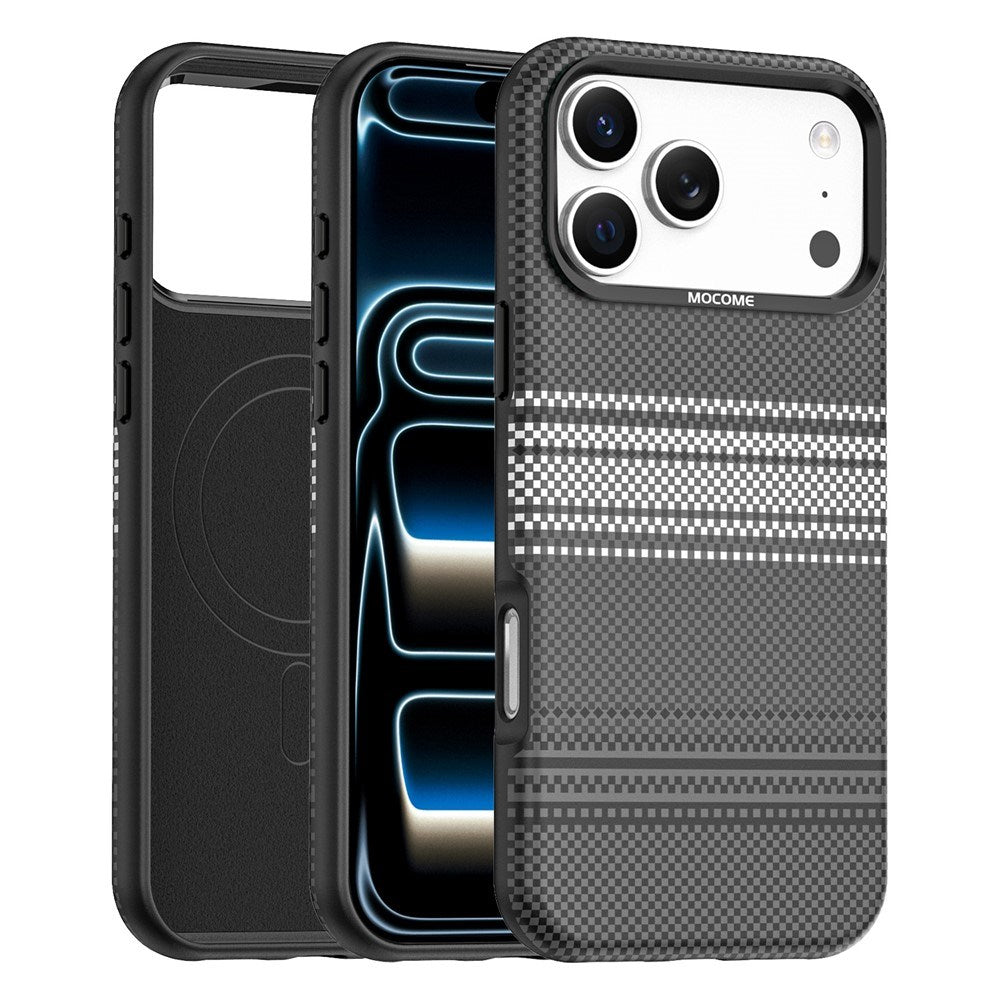 iPhone 18 Pro Max EIDERWOOD Mobilcover m. Mønstret Kunstlæderbagside - MagSafe Kompatibel - Grå