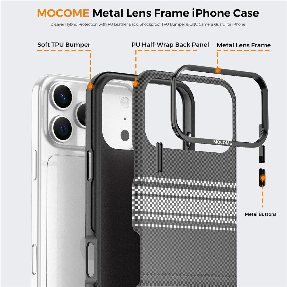 iPhone 18 Pro Max EIDERWOOD Mobilcover m. Mønstret Kunstlæderbagside - MagSafe Kompatibel - Grå