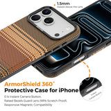 iPhone 18 Pro Max EIDERWOOD Mobilcover m. Mønstret Kunstlæderbagside - MagSafe Kompatibel - Brun