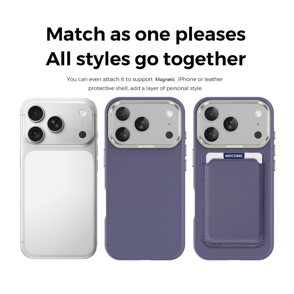 iPhone 18 Pro EIDERWOOD Kunstlæder Cover m. Aftagelig Kortholder - MagSafe Kompatibel - Lilla
