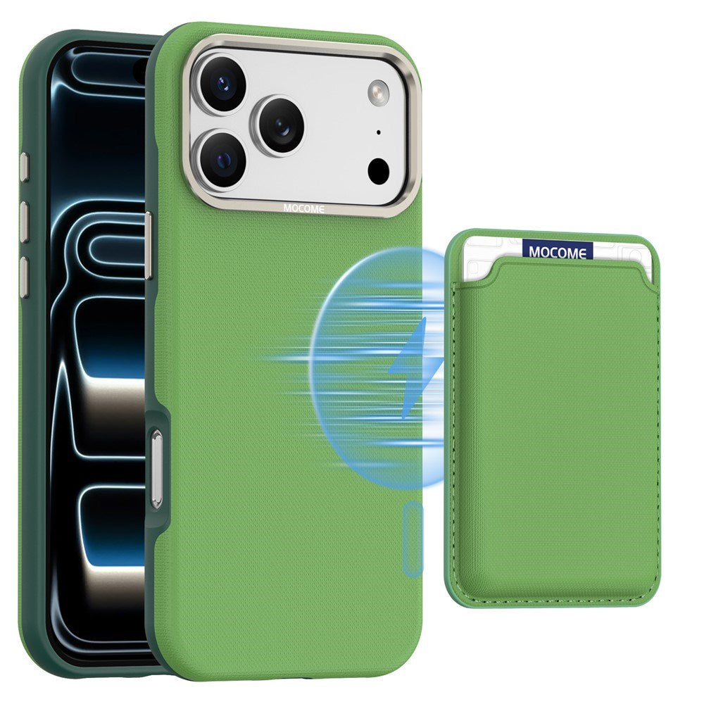 iPhone 18 Pro Max EIDERWOOD Kunstlæder Cover m. Aftagelig Kortholder - MagSafe Kompatibel - Grøn
