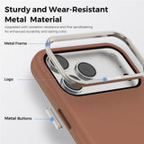 iPhone 18 Pro Max EIDERWOOD Kunstlæder Bagside Cover m. Aftagelig Kortholder - MagSafe Kompatibel - Brun