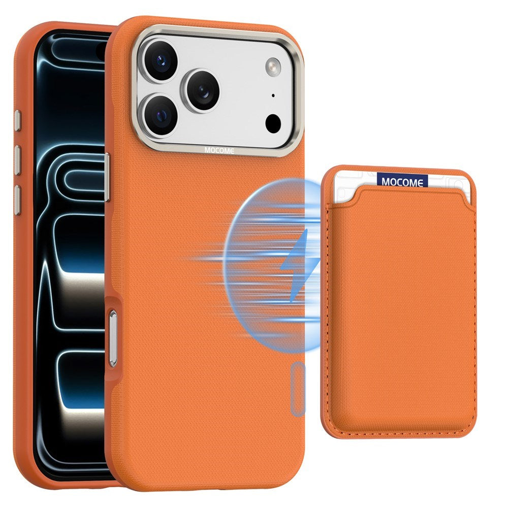 iPhone 18 Pro Max EIDERWOOD Kunstlæder Cover m. Aftagelig Kortholder - MagSafe Kompatibel - Orange
