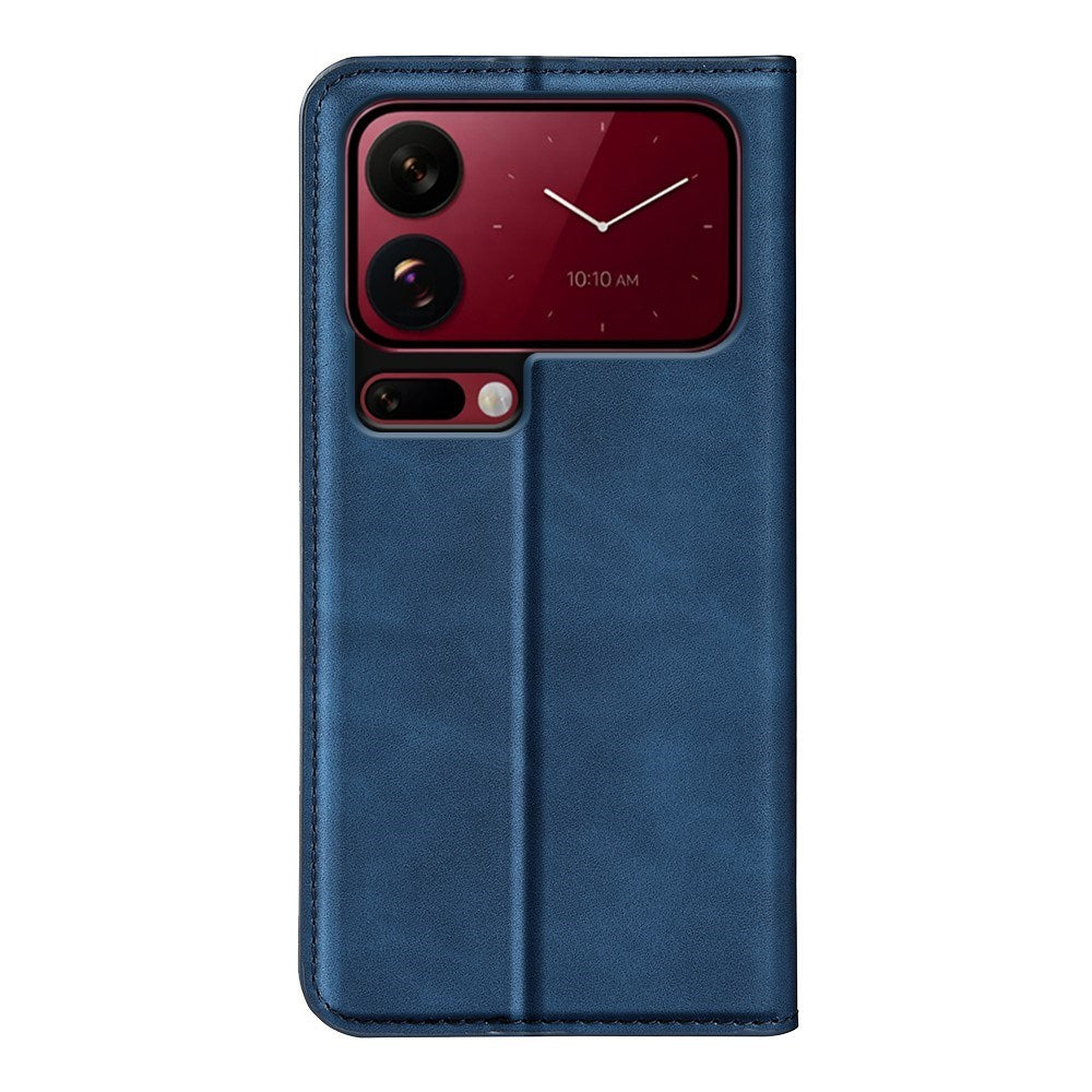 EIDERWOOD Xiaomi 18 Pro Max Kunstlæder Flip Cover med Ståfunktion og Kortholder - Blå