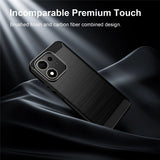 Honor 600 Smart EIDERWOOD Brushed Carbon Cover - Sort