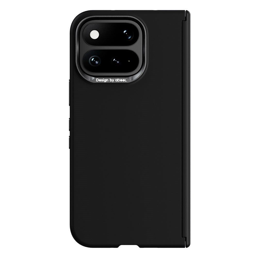 Google Pixel 11 Pro Fold ABEEL Hårdt Soft-Touch Plast Bagside Cover - MagSafe Kompatibel - Sort