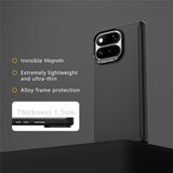 Google Pixel 11 Pro Fold ABEEL Hårdt Soft-Touch Plast Bagside Cover - MagSafe Kompatibel - Sort