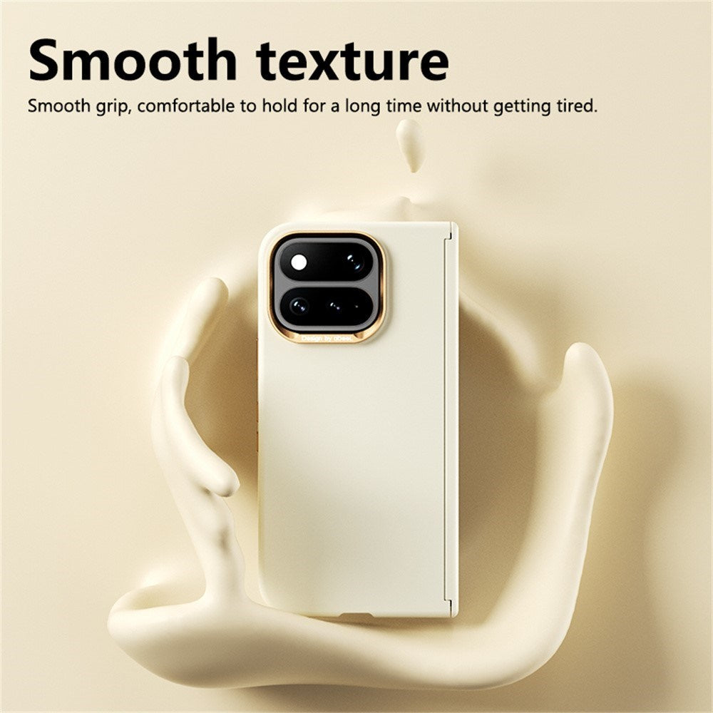 Google Pixel 11 Pro Fold ABEEL Hårdt Soft-Touch Plast Bagside Cover - MagSafe Kompatibel - Sort