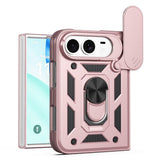 EIDERWOOD iPhone Fold Hybrid Håndværker Cover med Ståfunktion & Cam Slider - Rose Gold