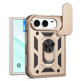 EIDERWOOD iPhone Fold Hybrid Håndværker Cover med Ståfunktion & Cam Slider - Guld