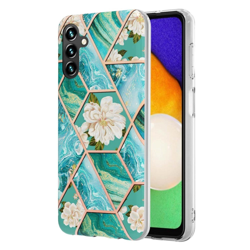 Samsung Galaxy A14 (5G) Plastik Cover - Hvide Blomster